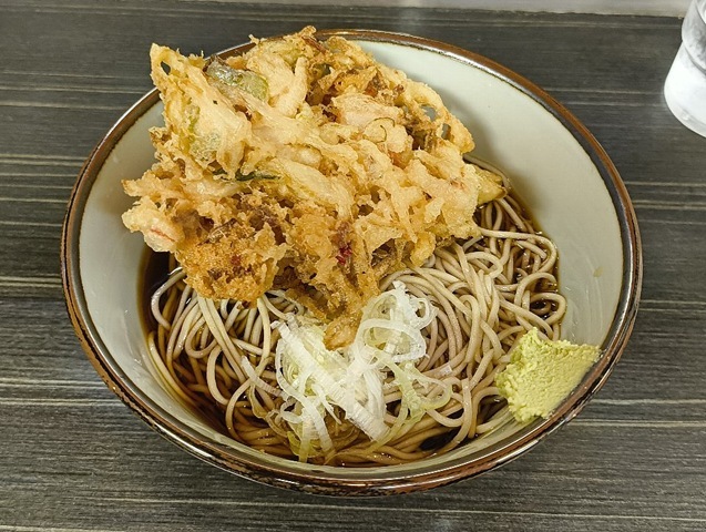 冷しかき揚げそば