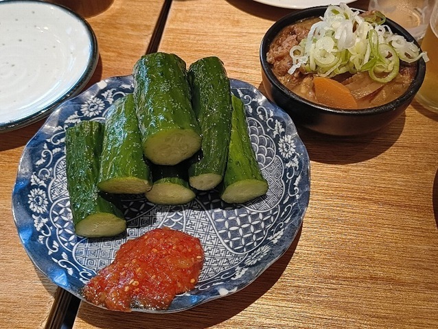 かち割りきゅうり（ピリ辛味噌）