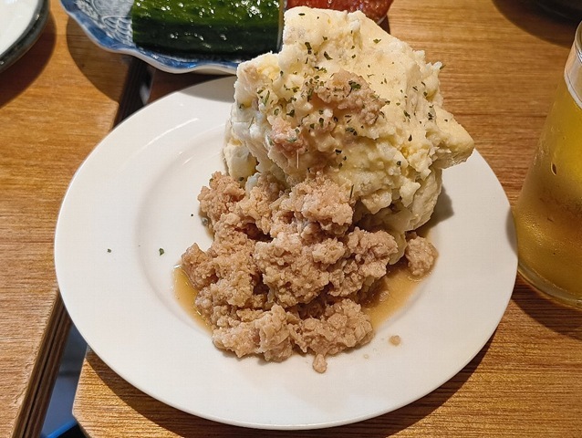 鶏そぼろポテトサラダ