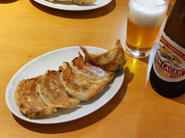 餃子とビール