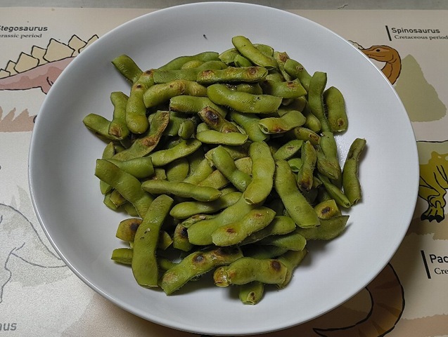 湯あがり娘の焼き枝豆