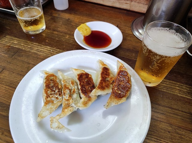 餃子とビール