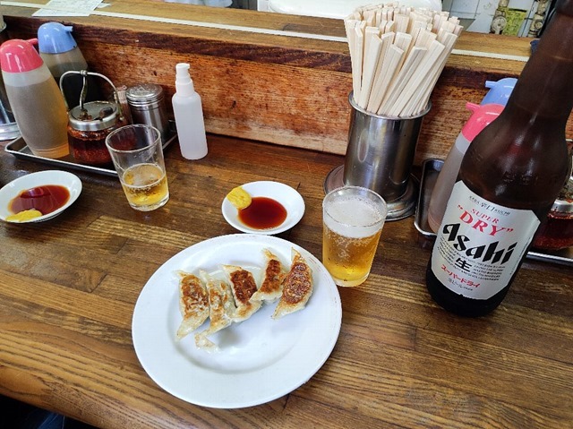 餃子とビール