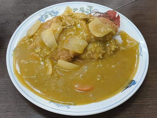 カツカレー（ご飯半分