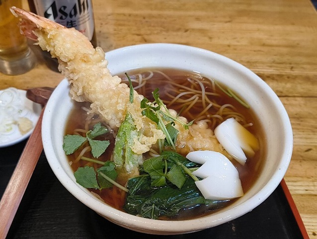 天ぷらそば（上）
