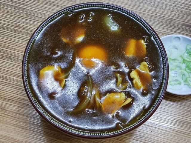 カレー南蛮そば玉落とし